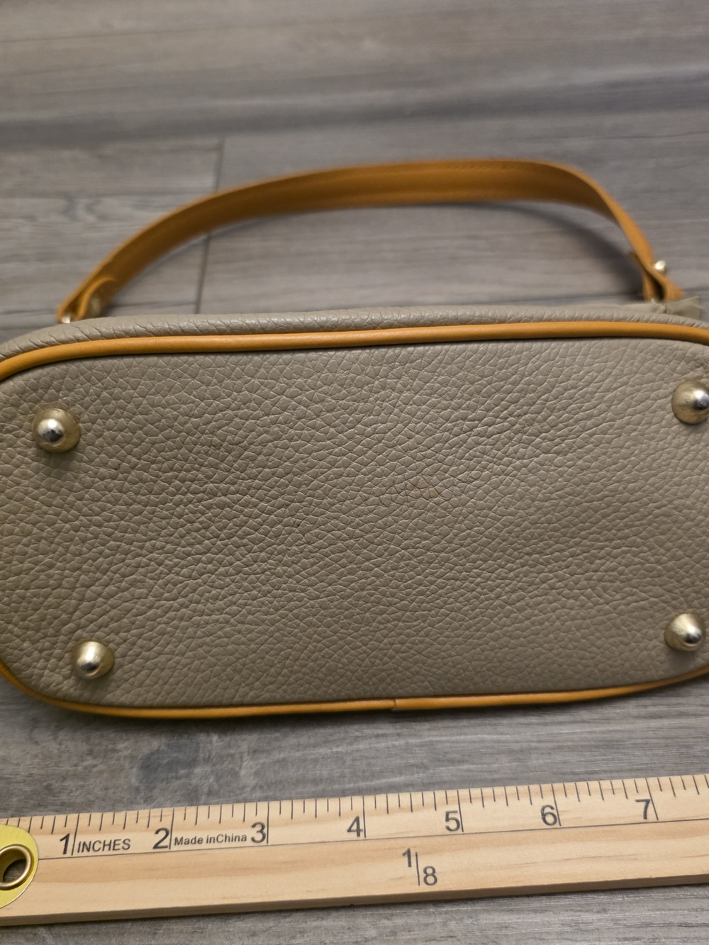 Purse Divina Firenze Triple-Compartment Italian Leather Handbag Shoulder Bag - Picture 5 of 9